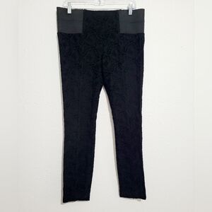 one 5 one Black Textured Pants